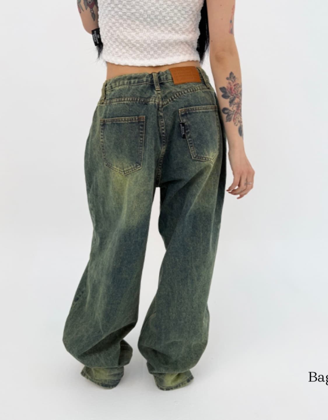 더미스테리어스호텔 옐로 워싱 진 1사이즈 상품이미지5