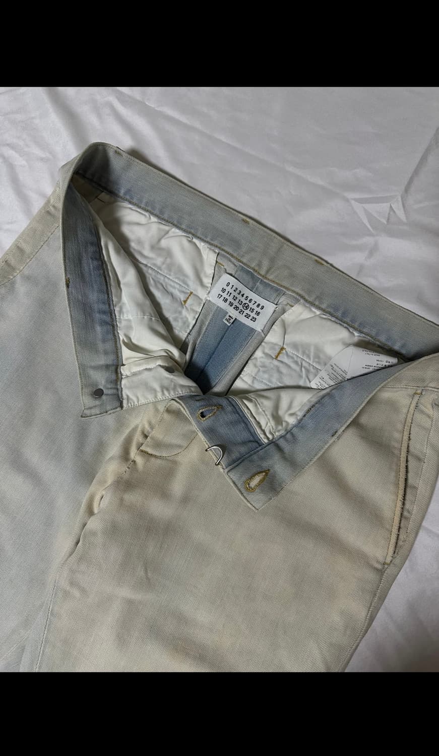Maison Margiela Contrasting Hem Jeans 50 상품이미지3