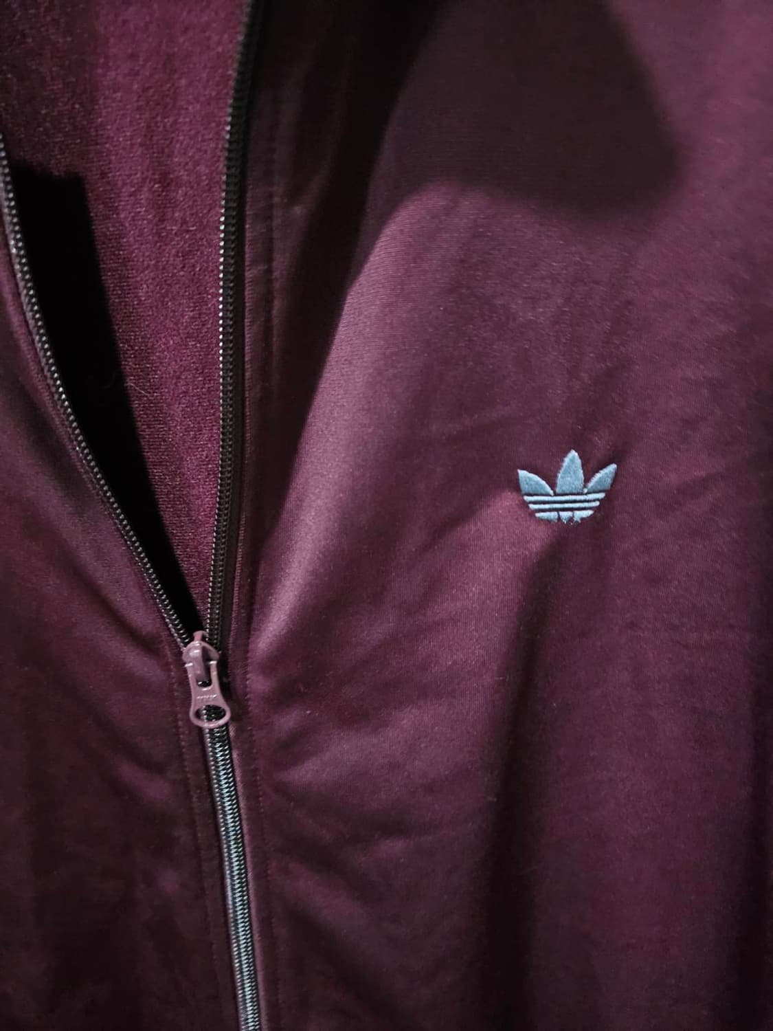 아디다스 BB 베켄바우어 쉐도우 버건디 마룬 트랙탑 져지집업 105/XL 상품이미지3