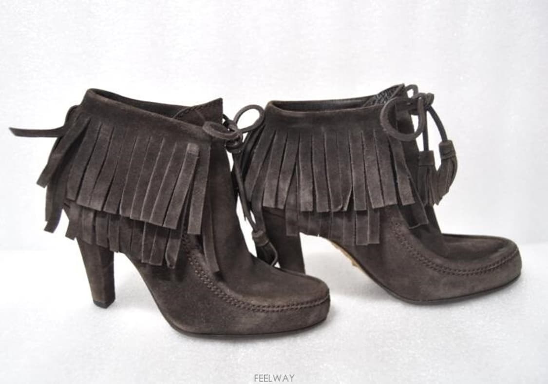 구찌/여성스웨이드부츠(사이즈220)정품 상품이미지3