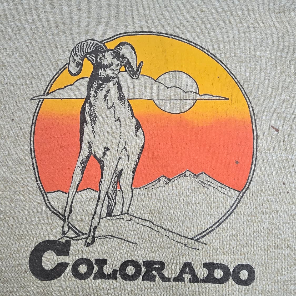 Vintage 70~80s Sportswear 콜로라도빅혼수베니어 링거티 상품이미지4