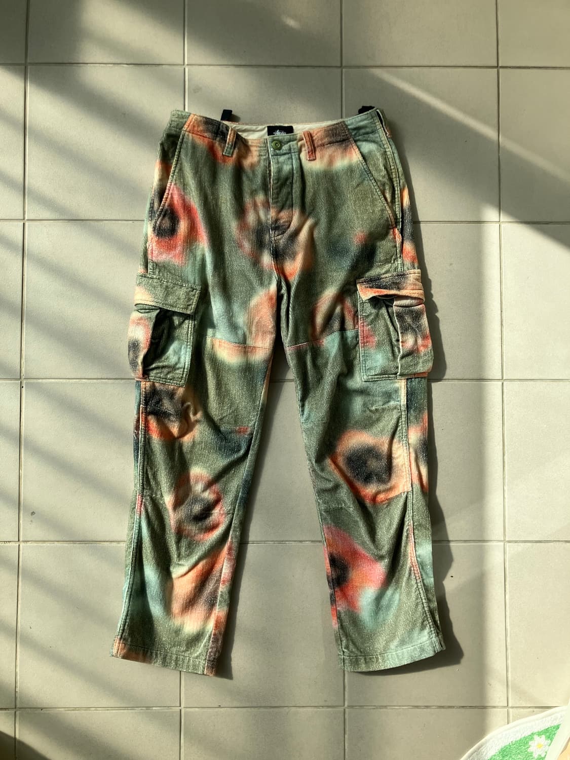 Stussy 스투시 코듀로이 플라워 카고 팬츠 상품이미지1