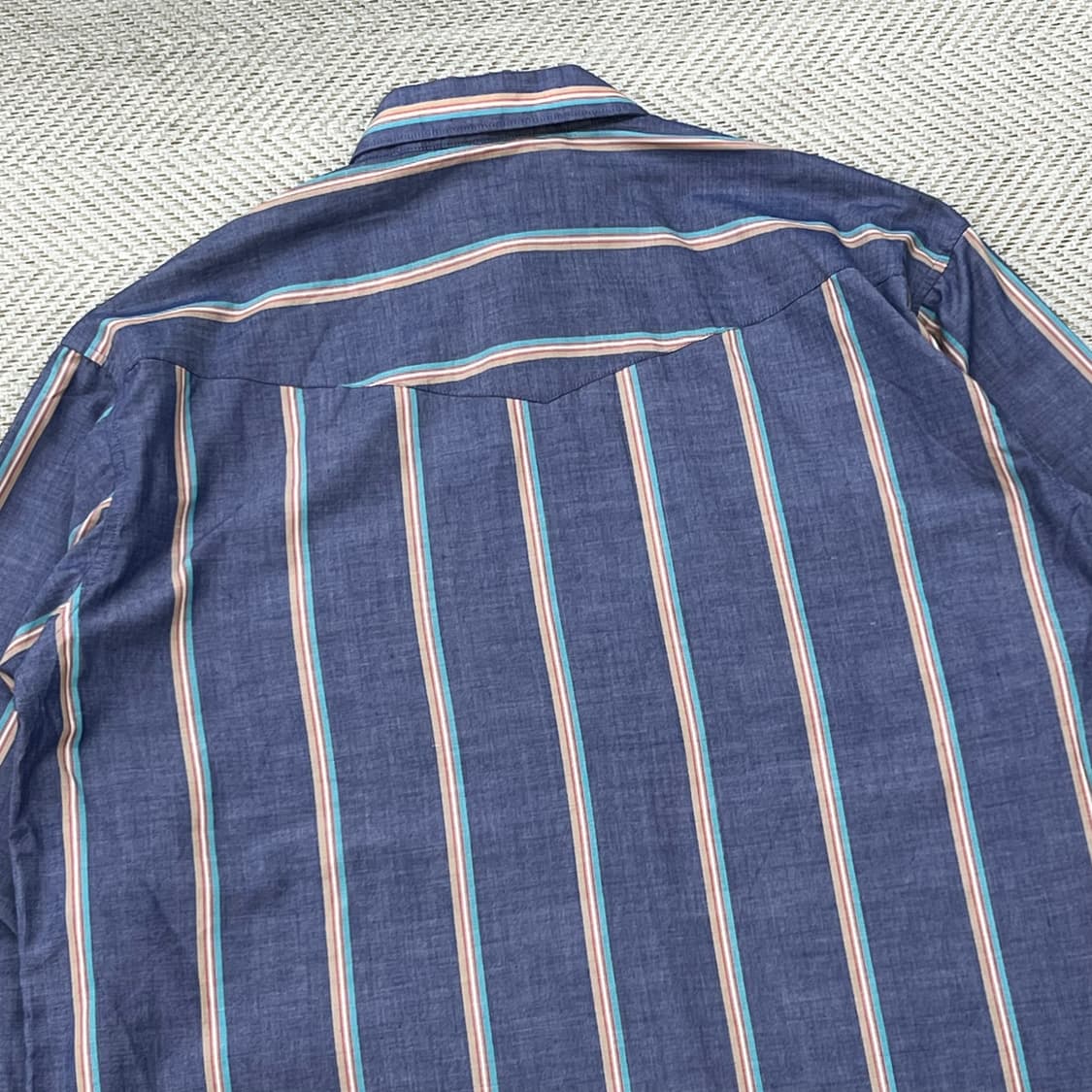 랭글러 웨스턴 스트라이프셔츠 r3726 상품이미지4
