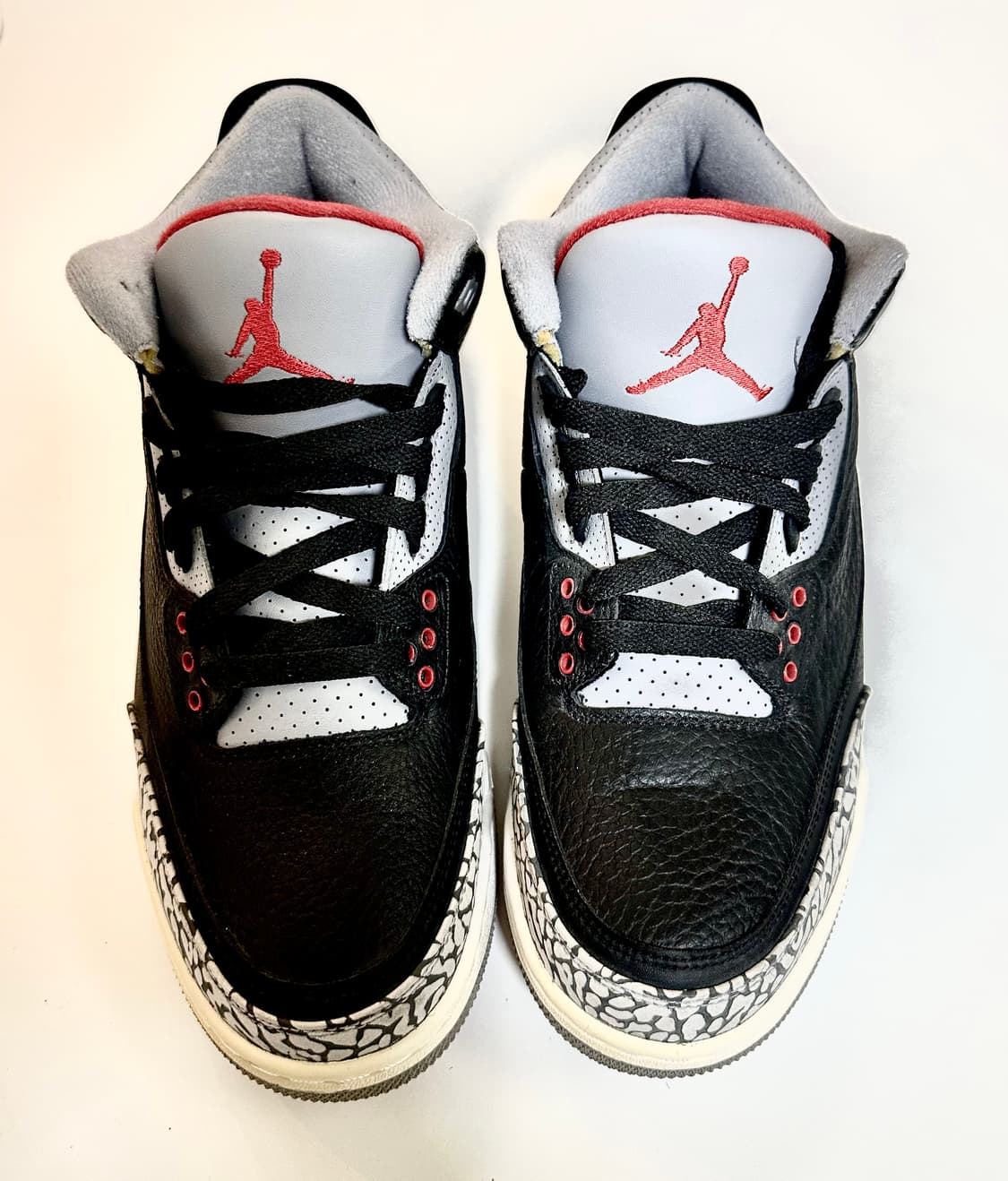 나이키 에어 조던 3 레트로 블랙 시멘트 265mm 상품이미지4