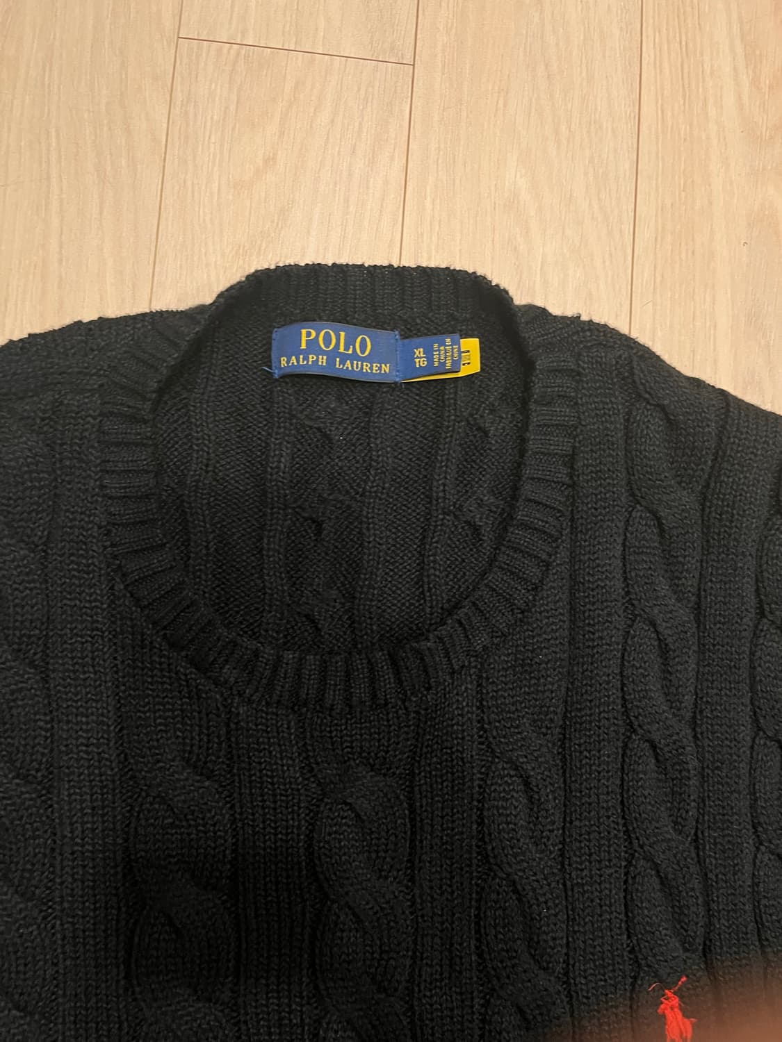폴로 랄프로렌 케이블 니트 블랙 상품이미지2