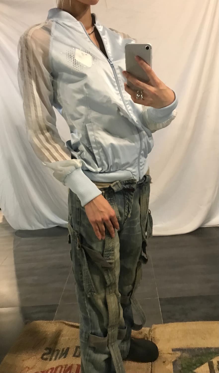 Adidas See-through zipup 상품이미지5