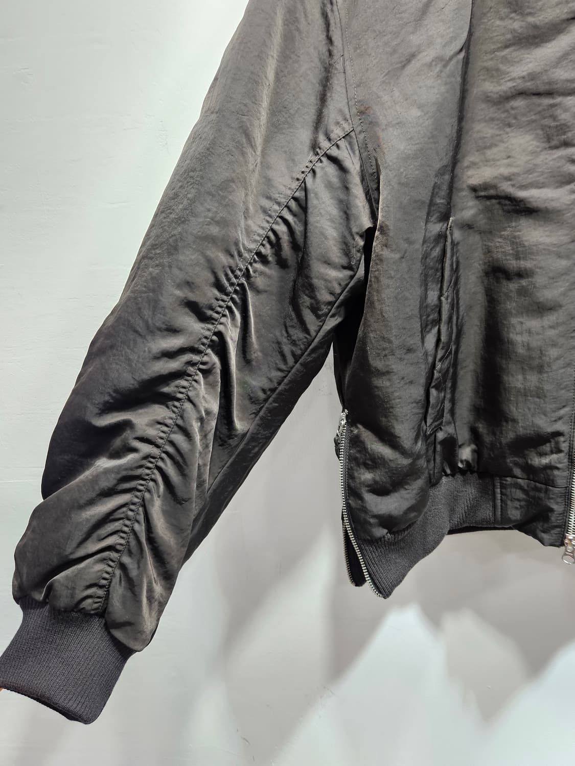 블랙 봄버 점퍼  상품이미지9