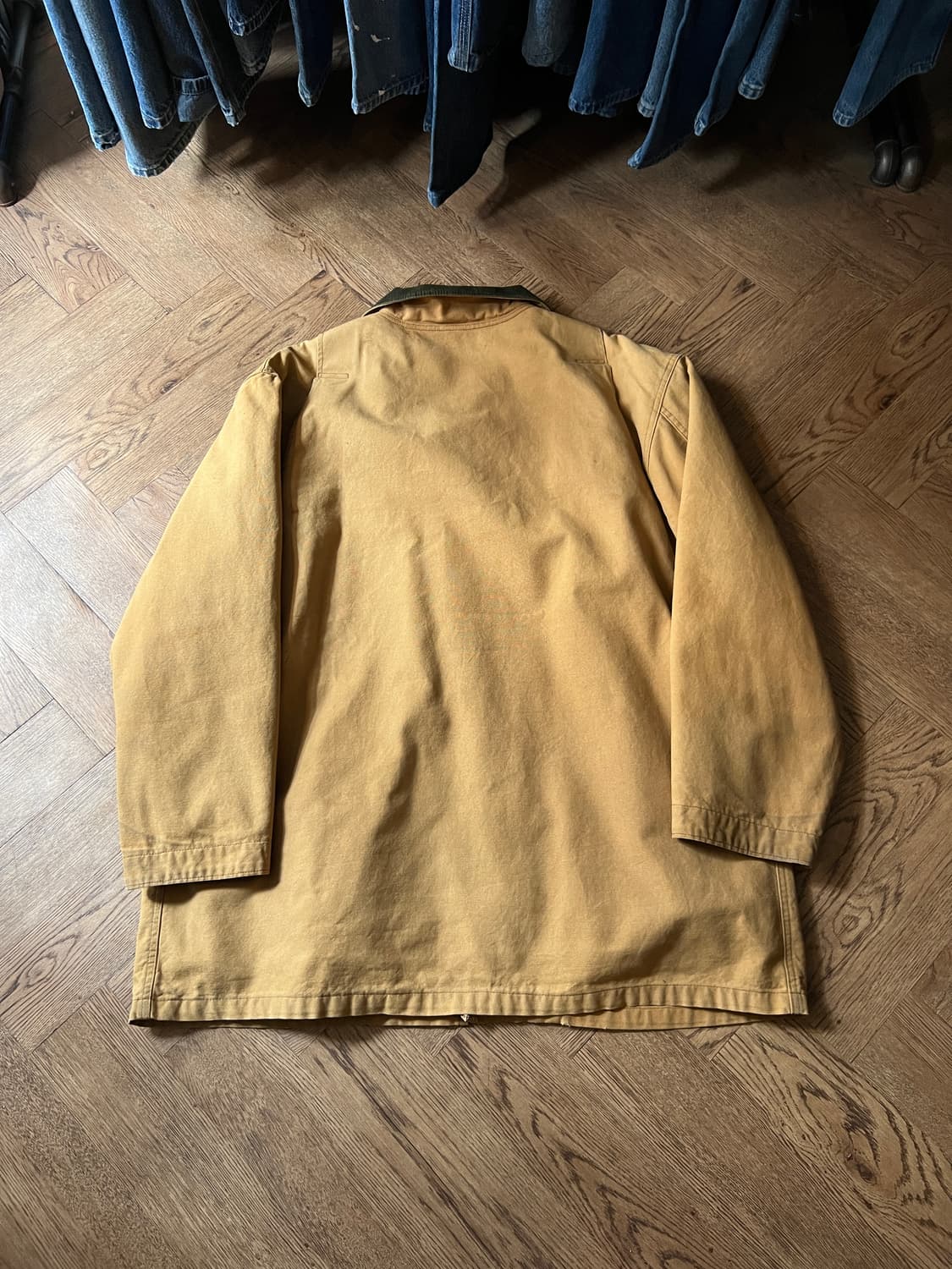 [2XL]90's 엘엘빈 USA Made 울 체크 라이닝 브라운 헌팅자켓 상품이미지8