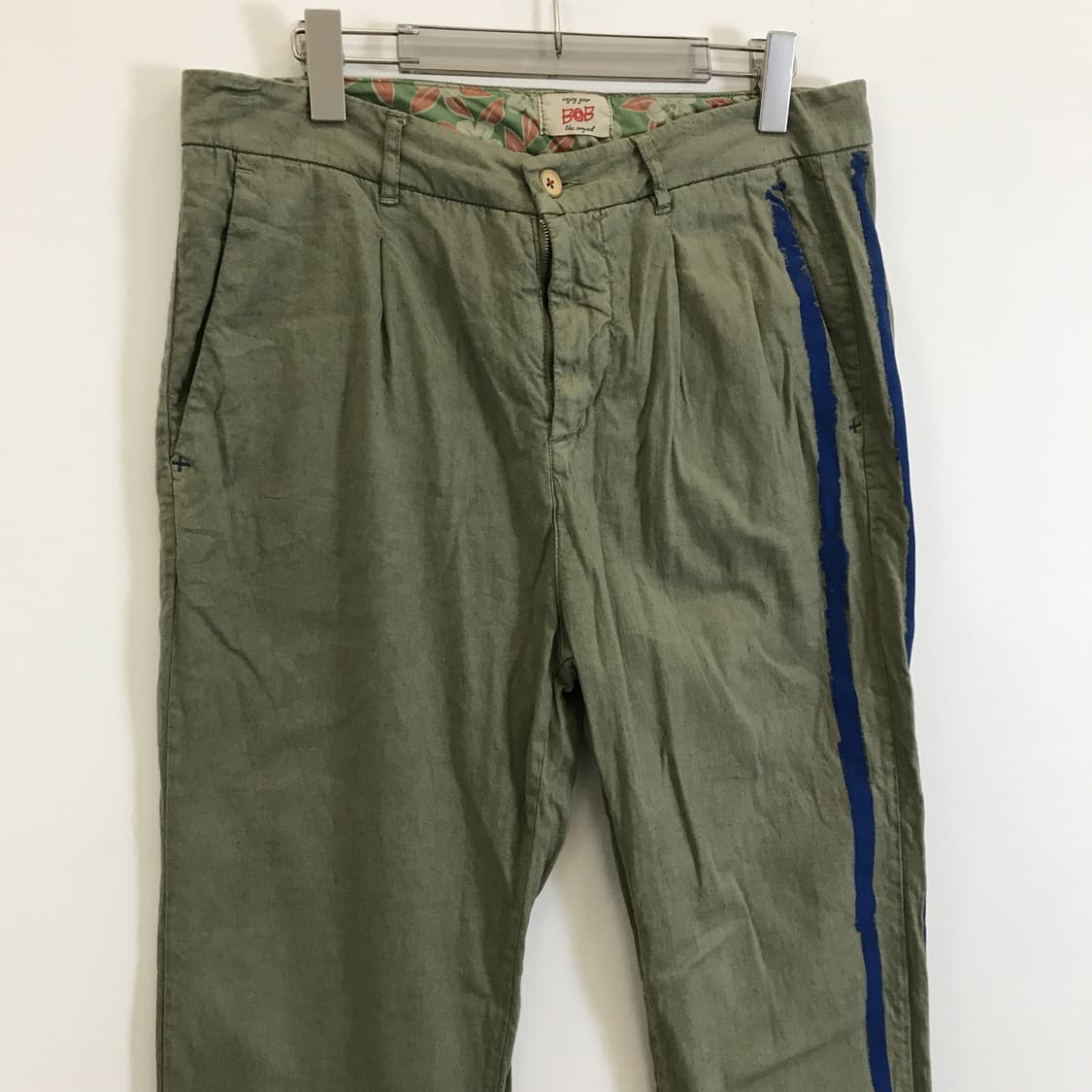 BOB 이태리 린넨코튼 카키팬츠 [34] 상품이미지2