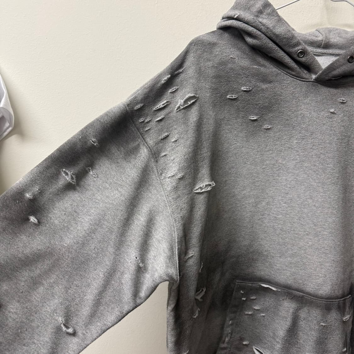 빈티지 디스트로이드  데미지 워싱 후드티 상품이미지7