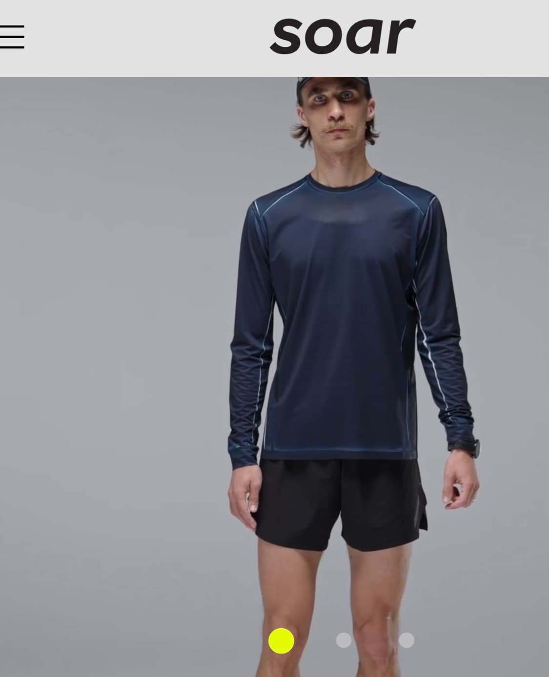 SOAR 소어러닝 롱슬리브 테크 티셔츠 상품이미지3