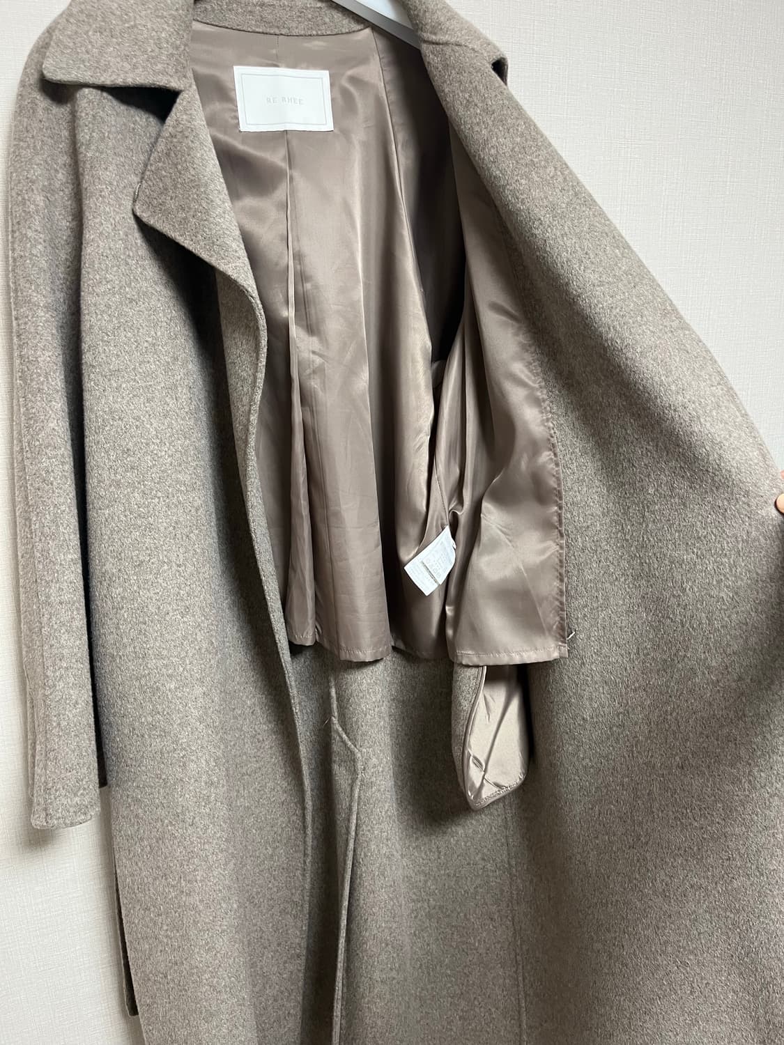 리이 RE RHEE 핸드메이드 울 블렌드 코트 상품이미지8