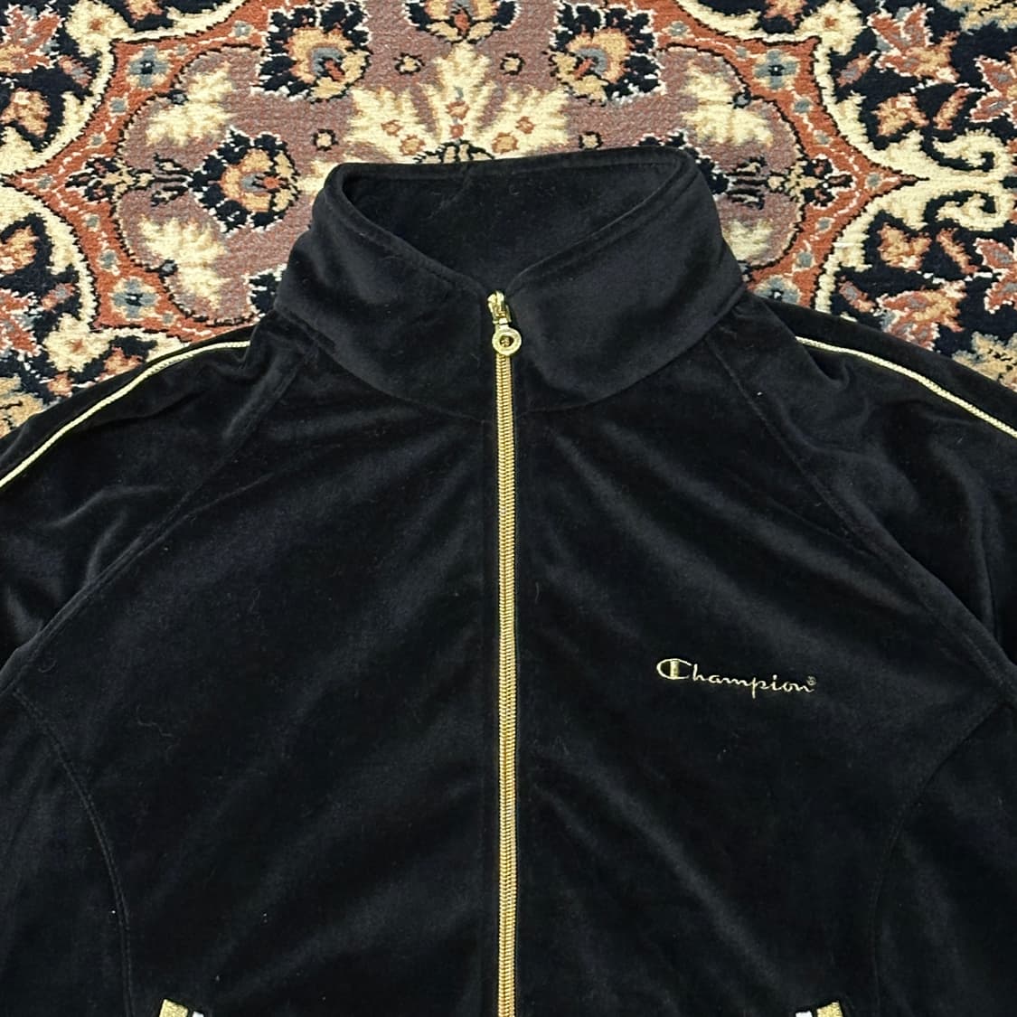 챔피온 벨루어 벨벳 y2k 트랙탑 져지 (XL)  상품이미지2