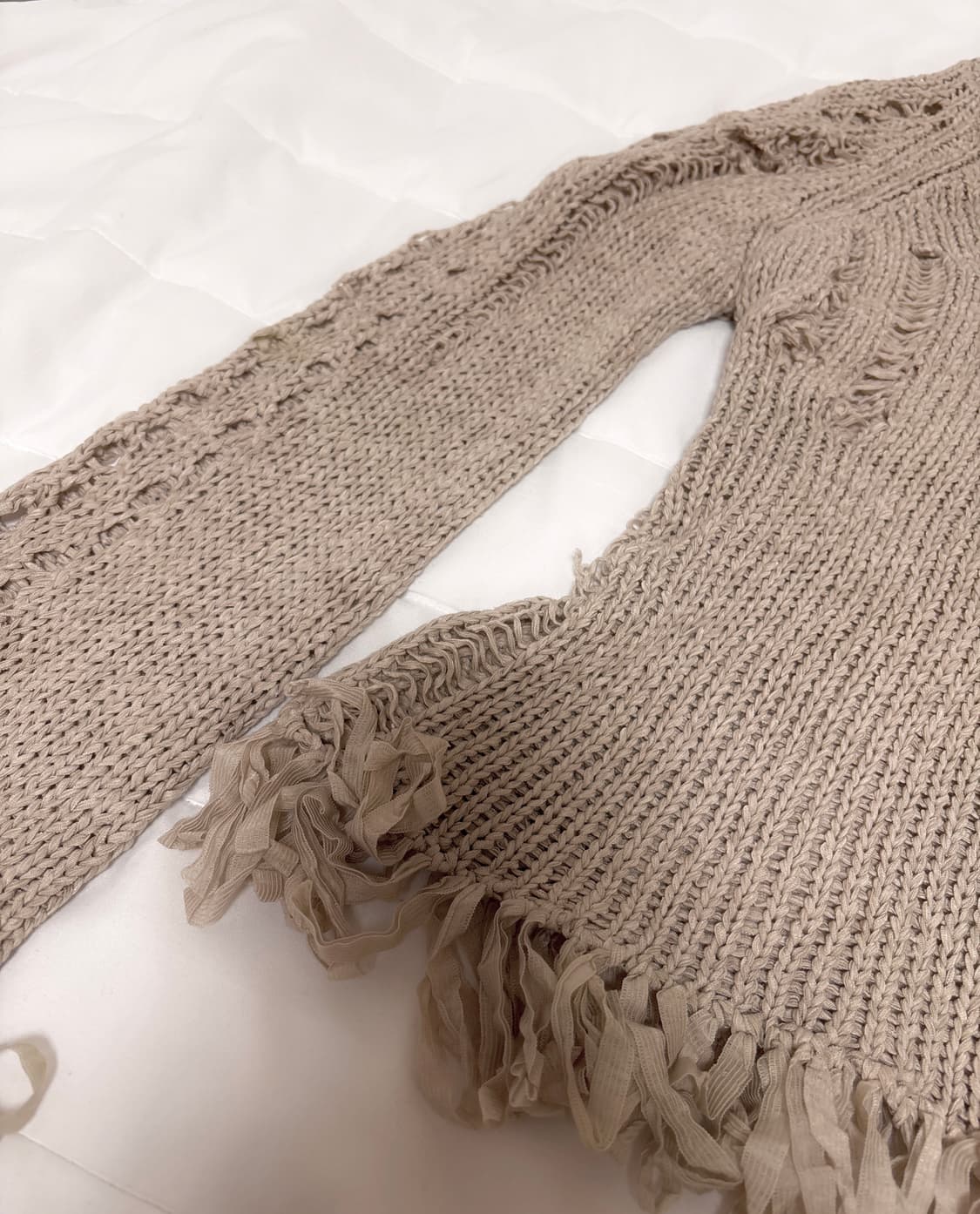 일본 빈티지 그런지 디스트로이드 긴팔 니트 임수정 상품이미지3