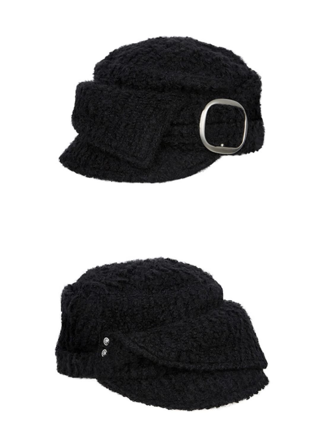 Buckle Bellboy Cap (BLACK) 상품이미지4