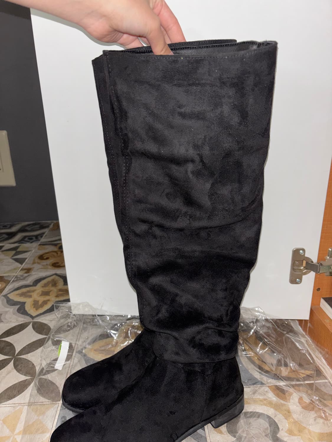 주름 셔링 롱부츠 상품이미지2