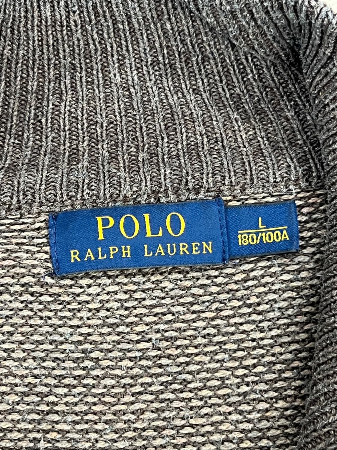 폴로 랄프로렌 배색 실크 카라 니트 상품이미지8
