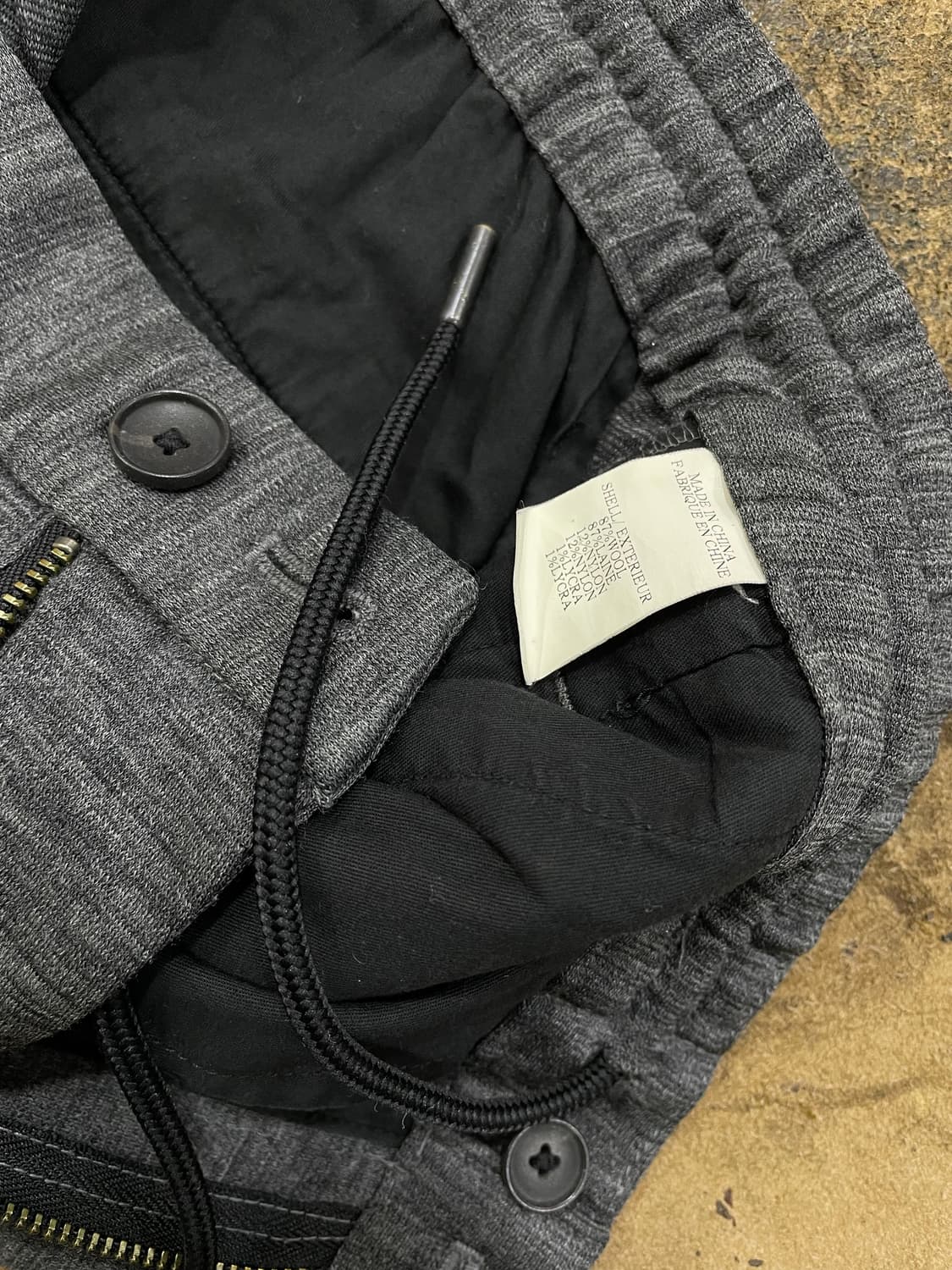 띠어리/그레이 밴딩조거팬츠 상품이미지5