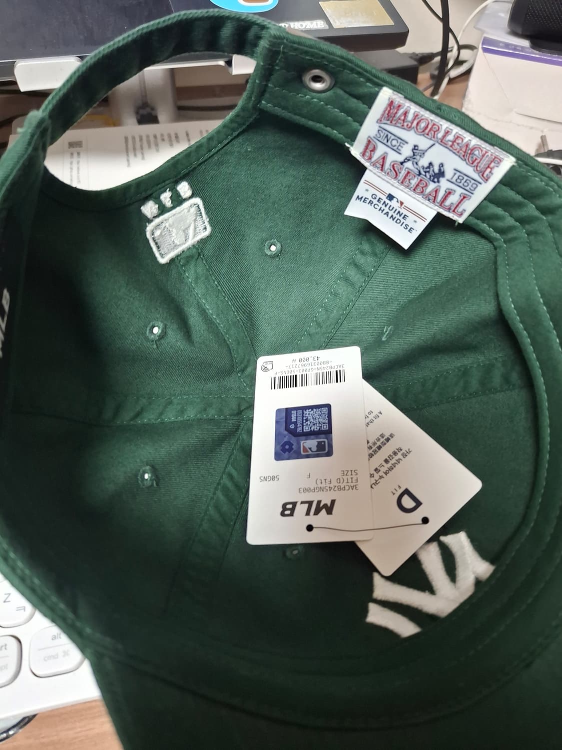 MLB 뉴욕양키스 볼캡 그린 상품이미지2