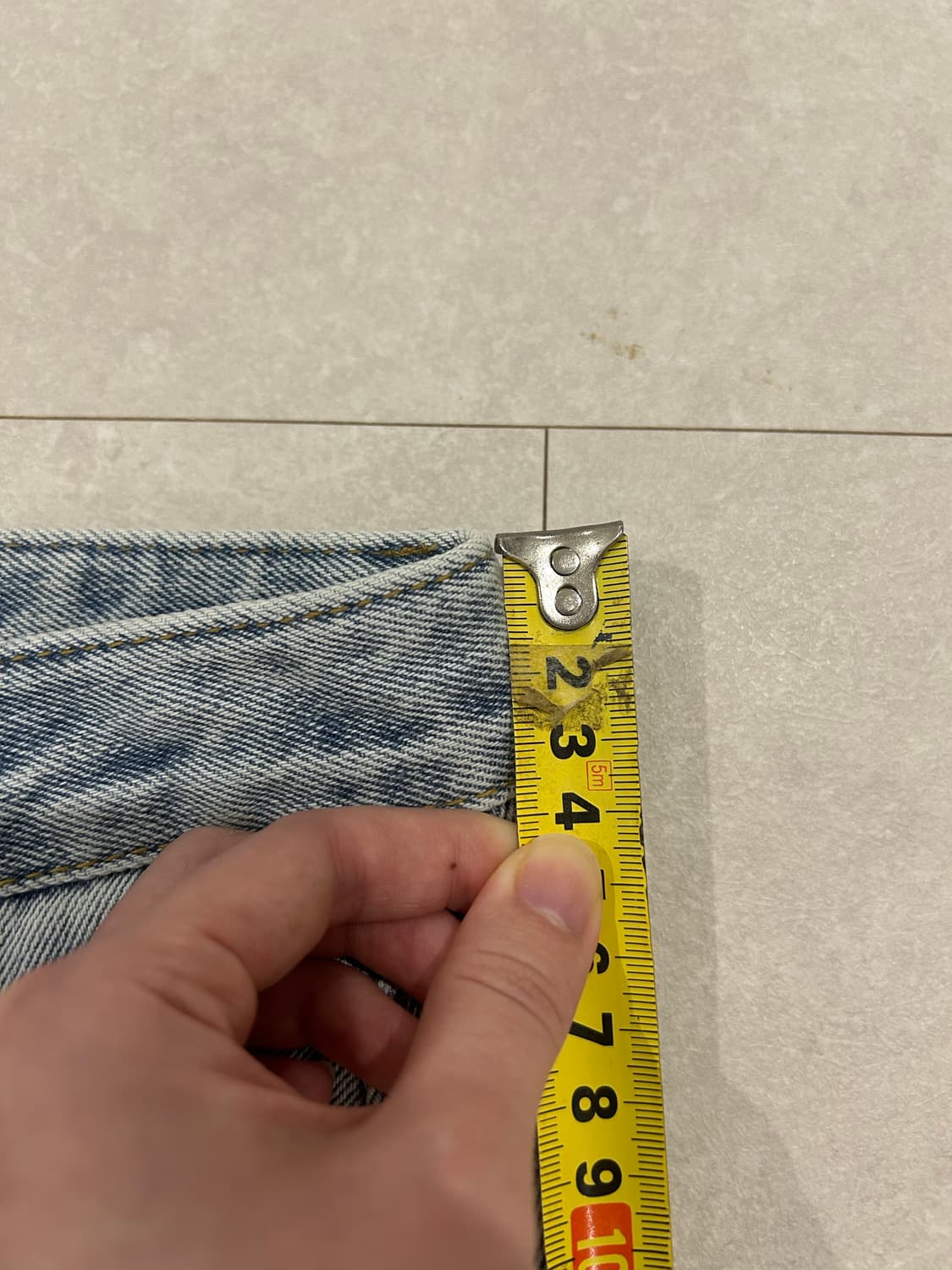 론론 SIDE LINE STRAIGHT DENIM 데님 S 상품이미지4