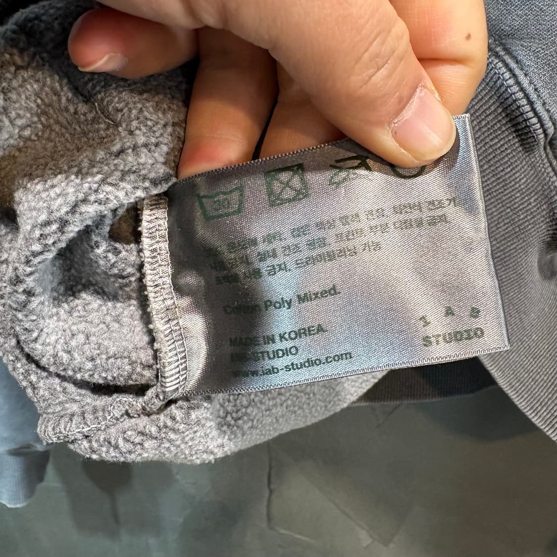 [M] IAB STUDIO 아이앱 스튜디오 피그먼트 후드 상품이미지7