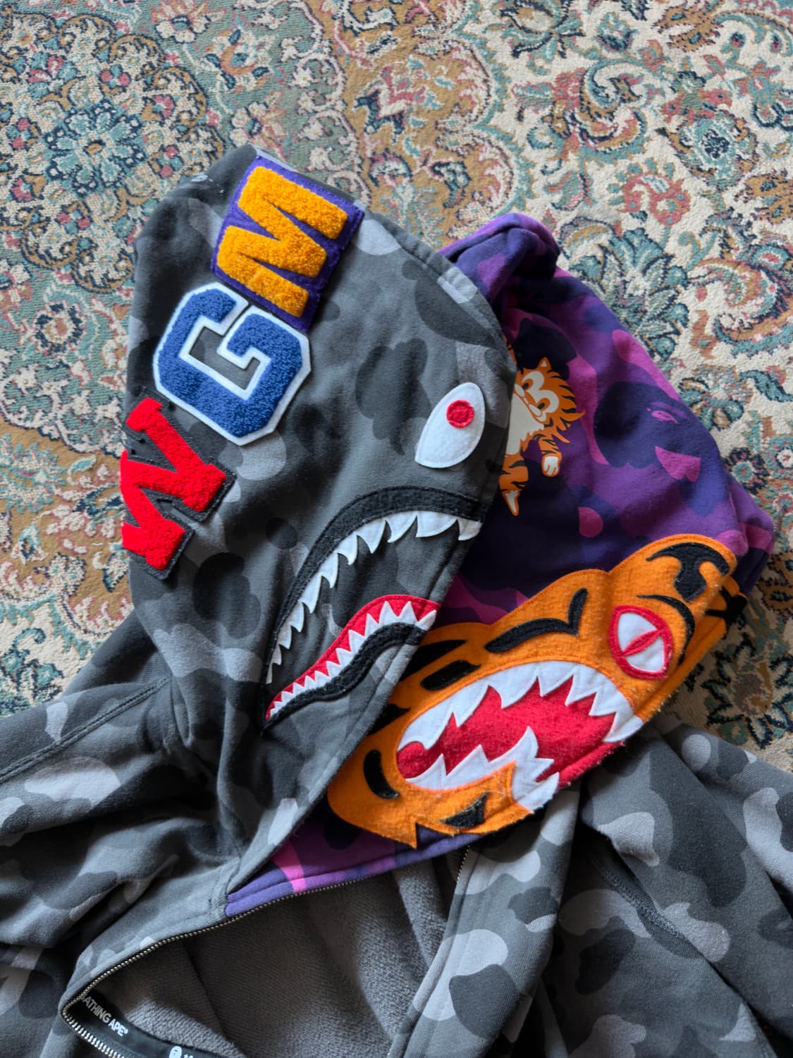 베이프 카모 더블 후드 상품이미지5