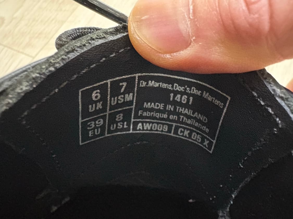 닥터마틴 1461 3홀 ws 스무스 250 상품이미지7