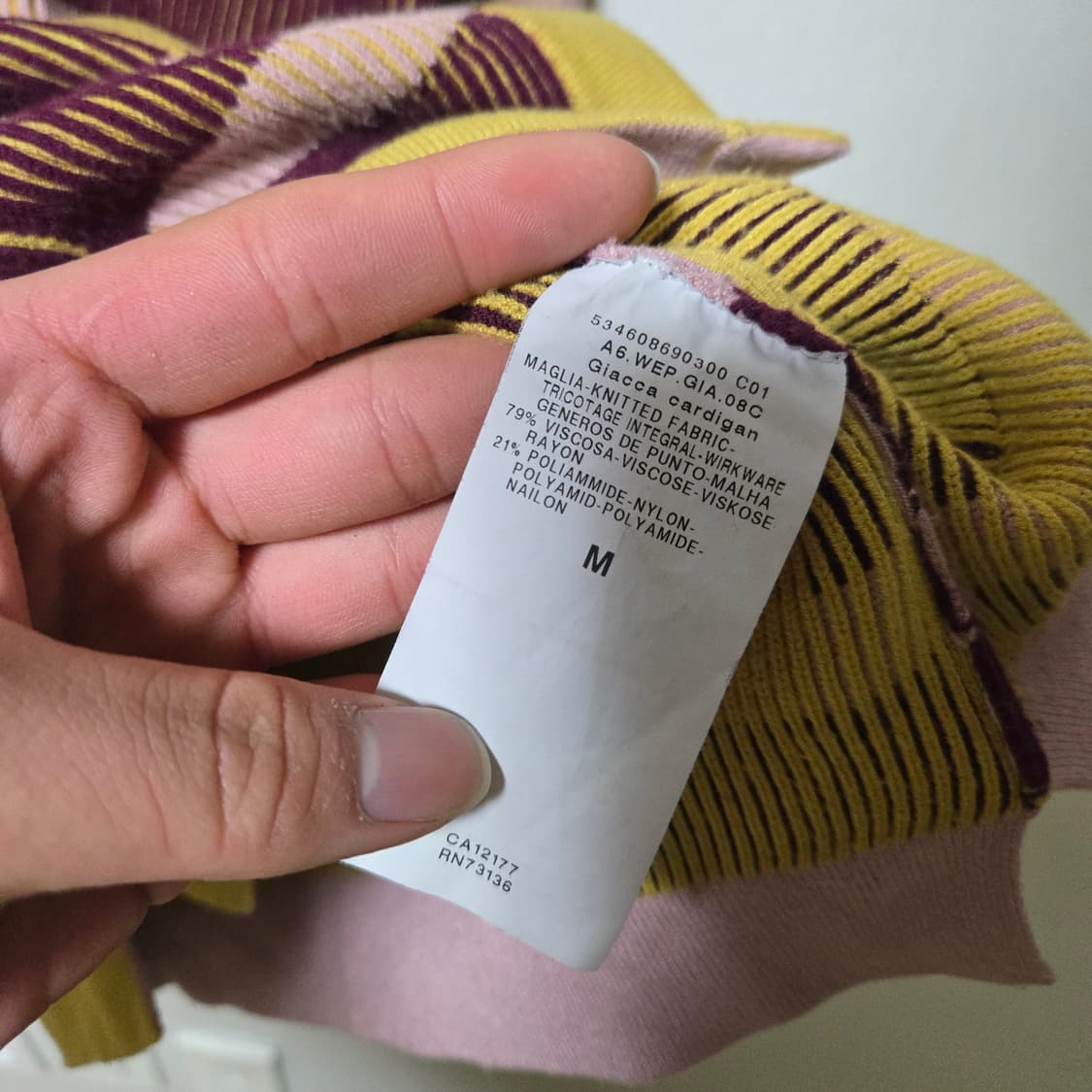 막스마라위켄드 스트라이프 가디건 / 여성 가디건 상품이미지5