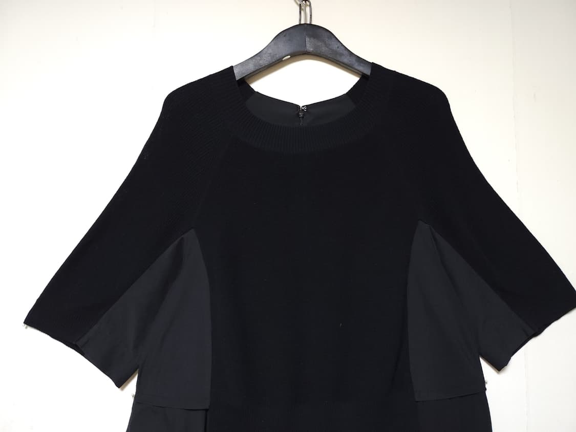 이새 골지패턴 플리츠배색 언발란스 롱원피스 66  상품이미지3