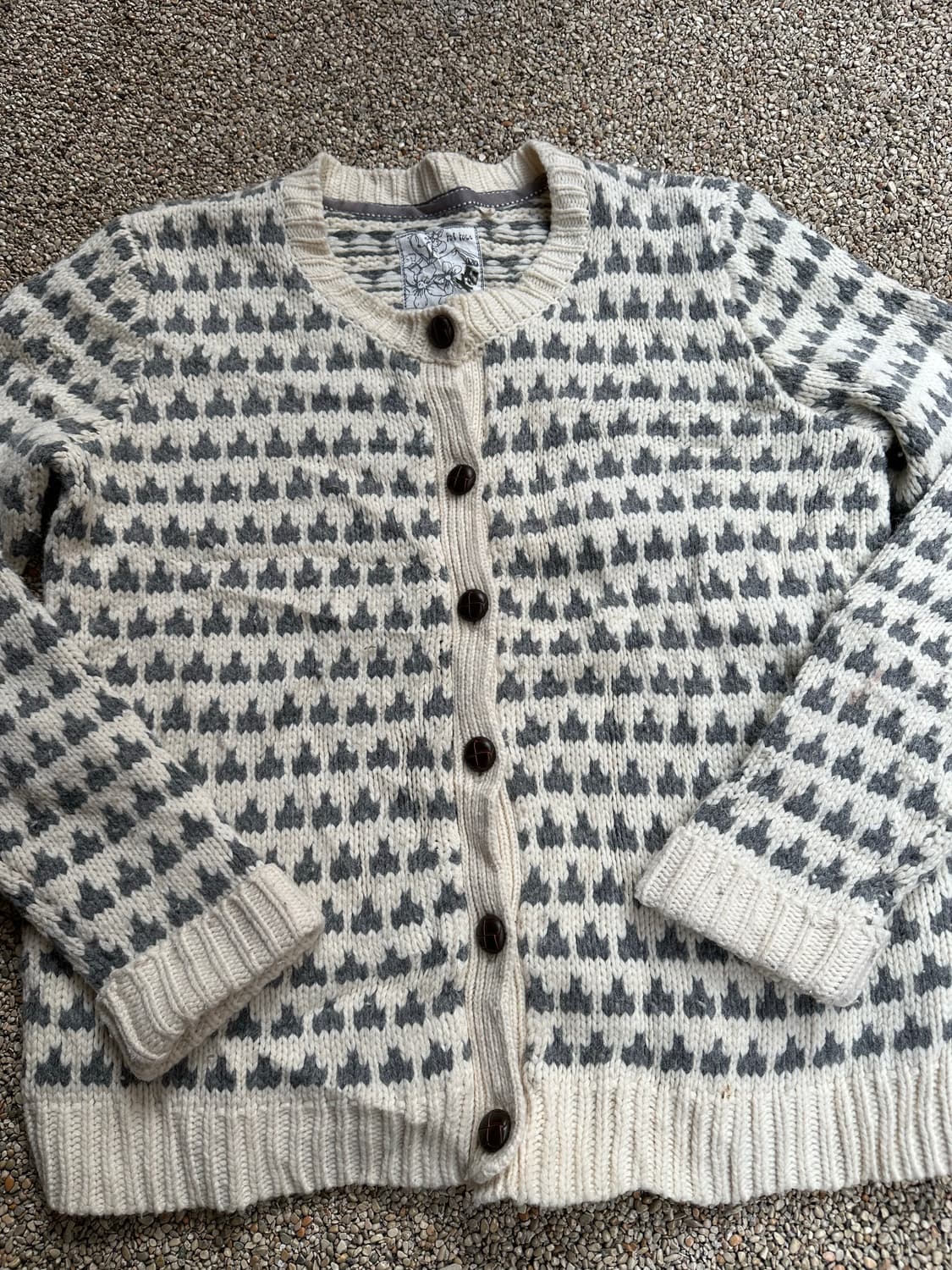 white/grey point WM KNIT CD 상품이미지2