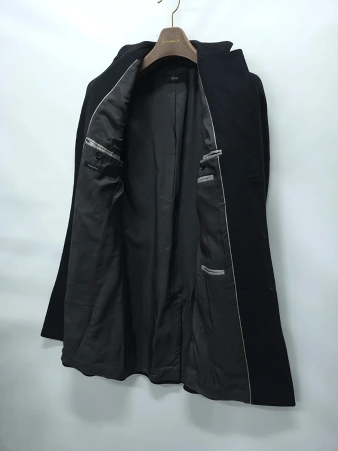 휴고보스 남성 캐시미어 버진울 코트 상품이미지3