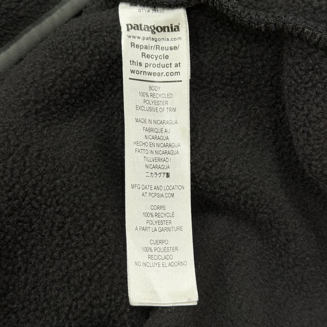 파타고니아 신칠라 스냅티 플리스 풀오버 블랙 포지 그레이 2XL 상품이미지6