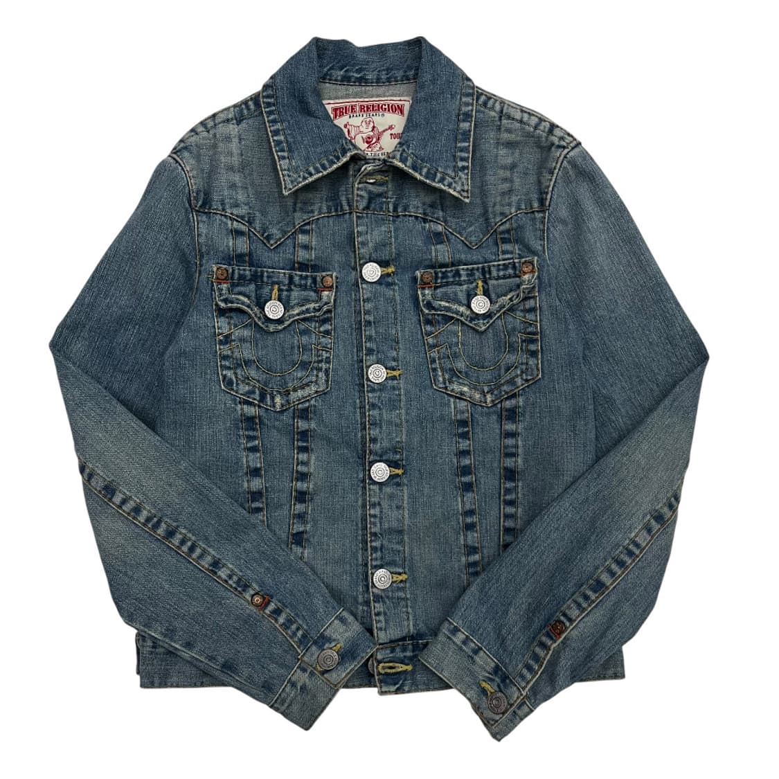 트루릴리젼 연청 스티치 트러커 자켓 M 상품이미지4