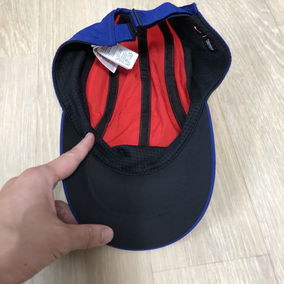 (OS) 나이키 NIKE NSW 에어 테일윈드 스우시 캡 블루 레드 상품이미지5