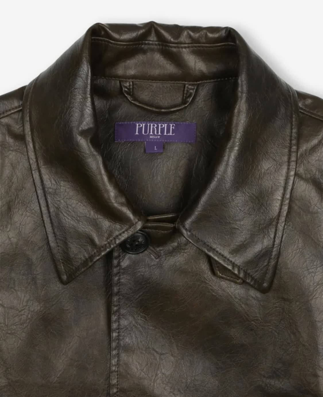 beslow washed leather car coat brown m 상품이미지3