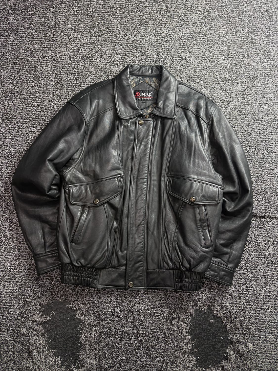 빈티지 아카이브 양가죽 램스킨 봄버 레더 자켓 3613 상품이미지2