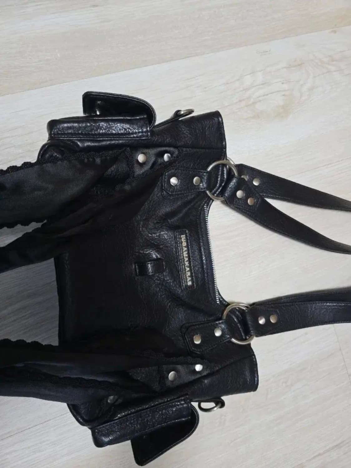 이우가마카라스 리본 숄더백 상품이미지5