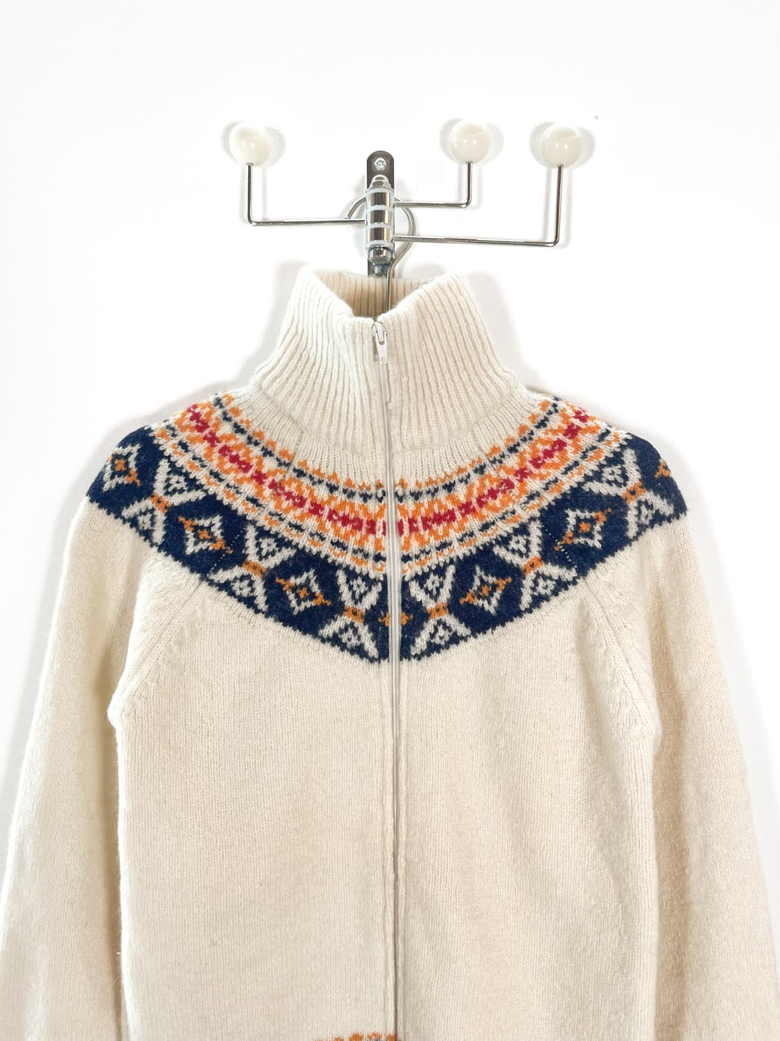 빈티지 노르딕 스웨터 니트 집업 상품이미지3