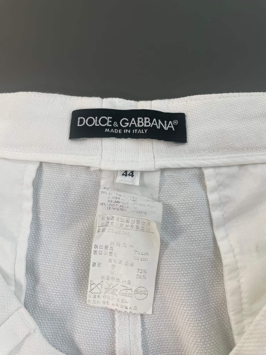 [29] 돌체앤가바나 코튼 플리츠 린넨 팬츠 상품이미지7