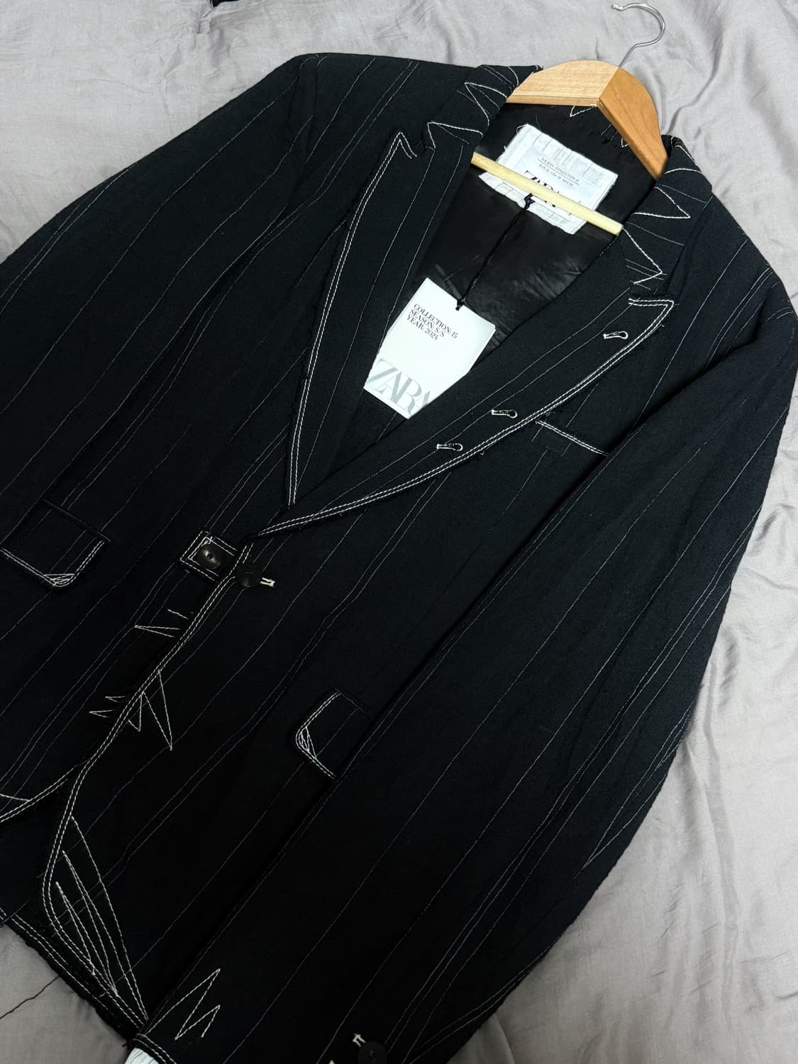 자라 24ss 리미티드 에디션 LIMITED 콘트라스트 셋업 52, 32 상품이미지9
