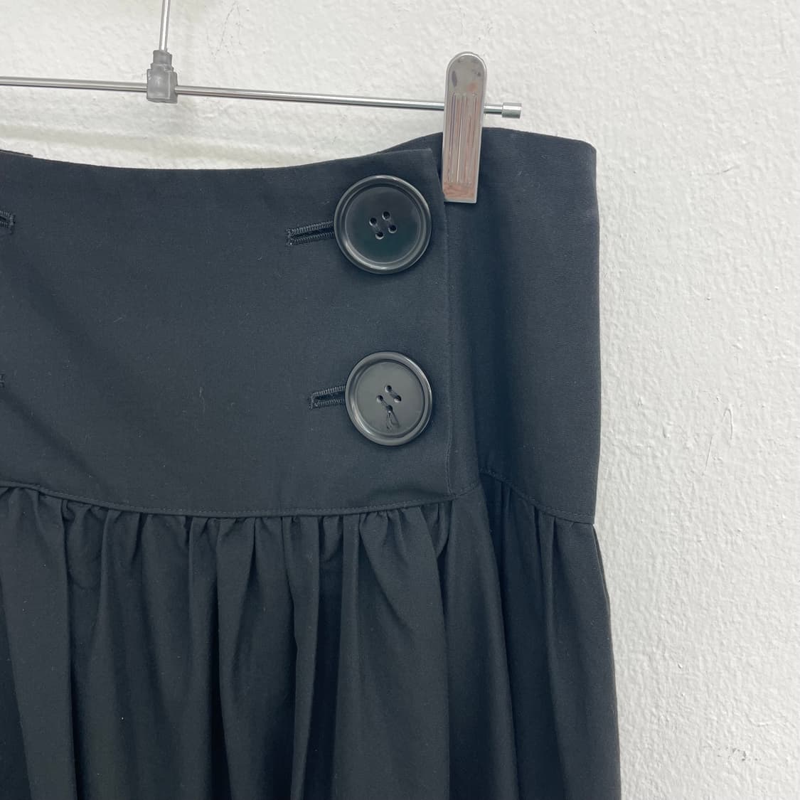 Limi feu by Limi Yamamoto black skirt 상품이미지3