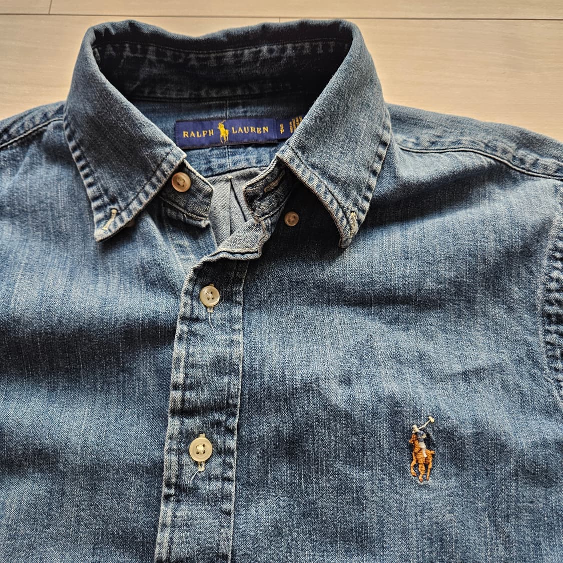 폴로 데님셔츠 클래식핏 S사이즈 상품이미지2