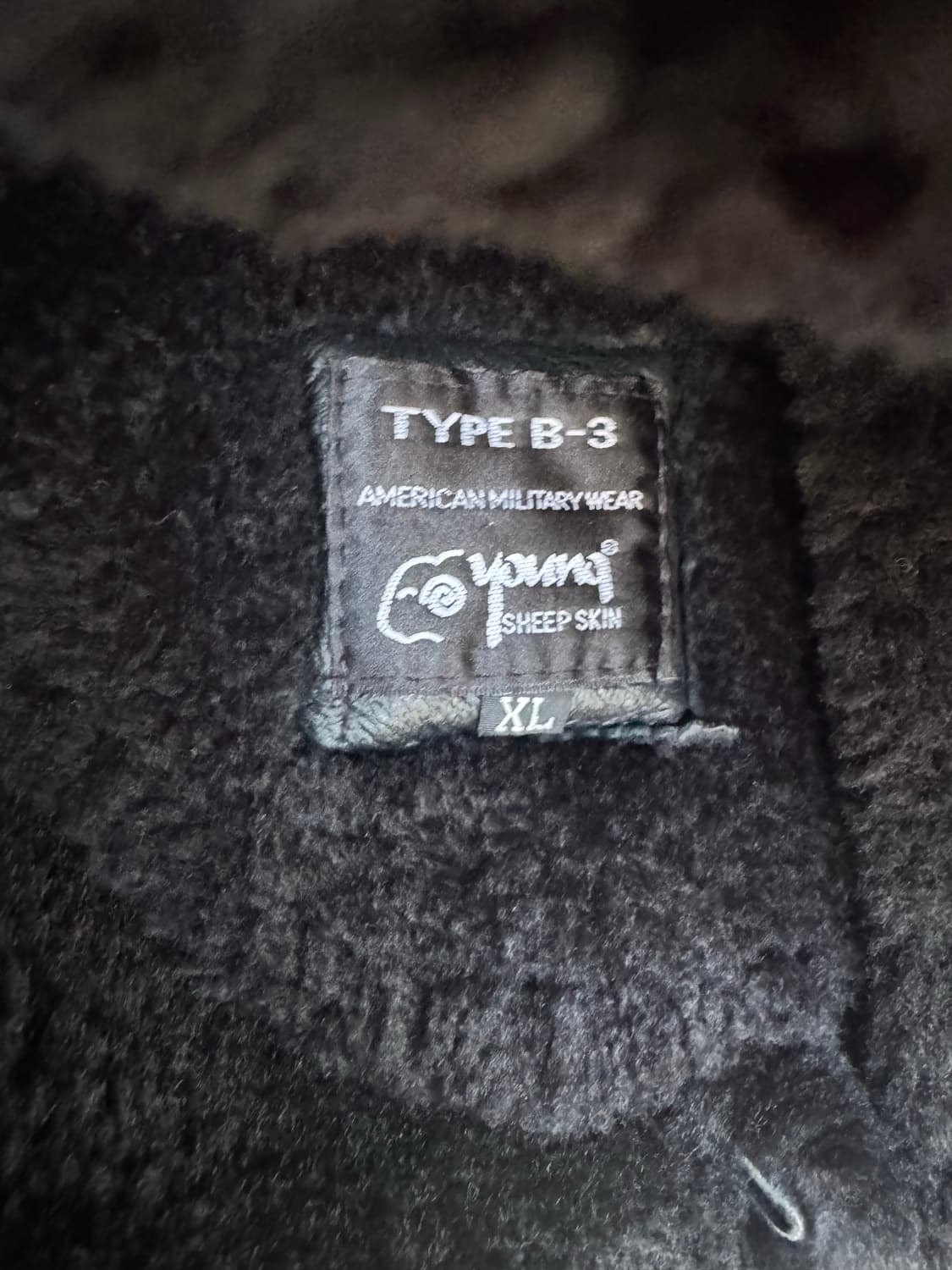 Young sheep skin 빈티지 미군 b-3 무통 무스탕 자켓 상품이미지9