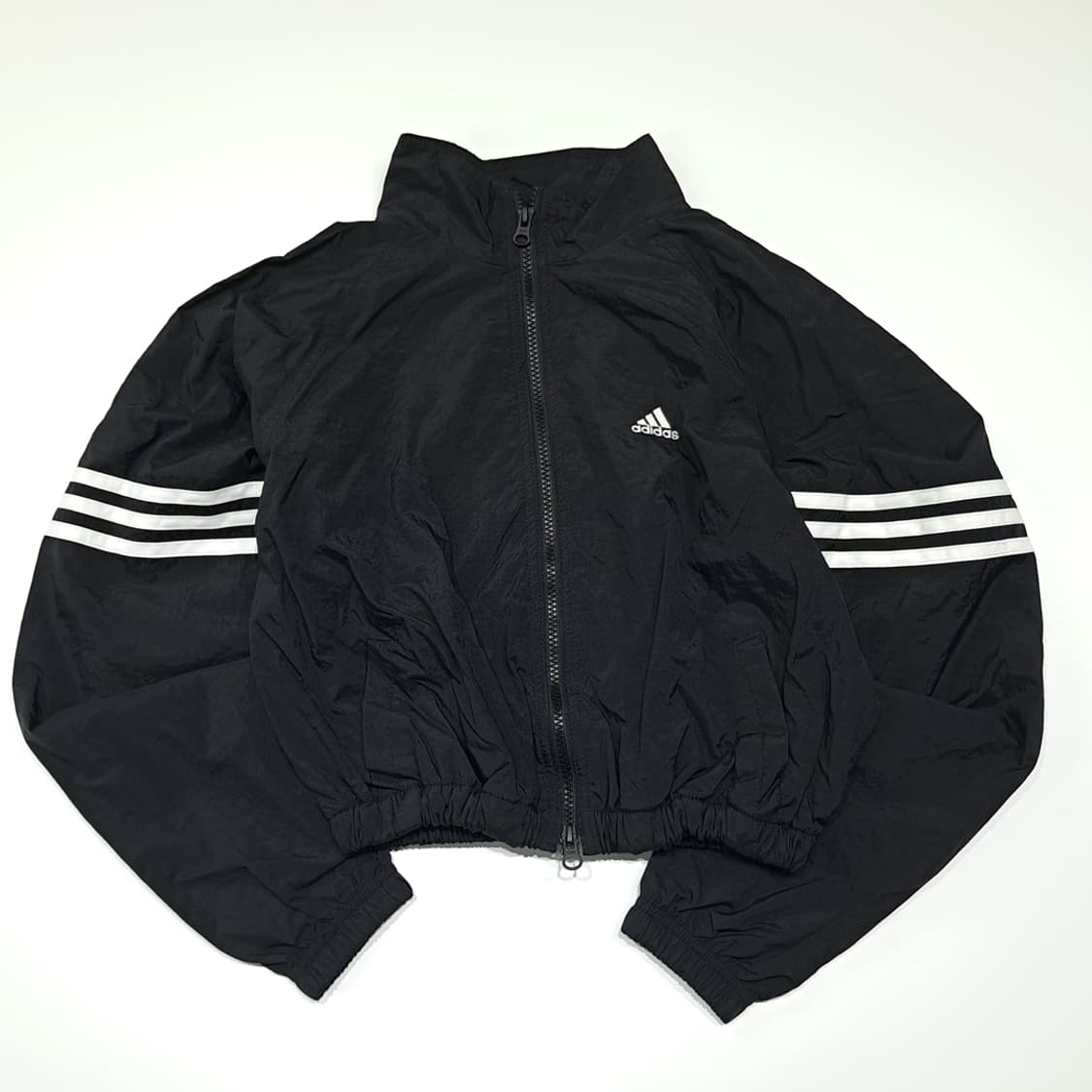 CK063 FREE 아디다스 90s 말레이시아판 블랙 바람막이 크롭 자 상품이미지1