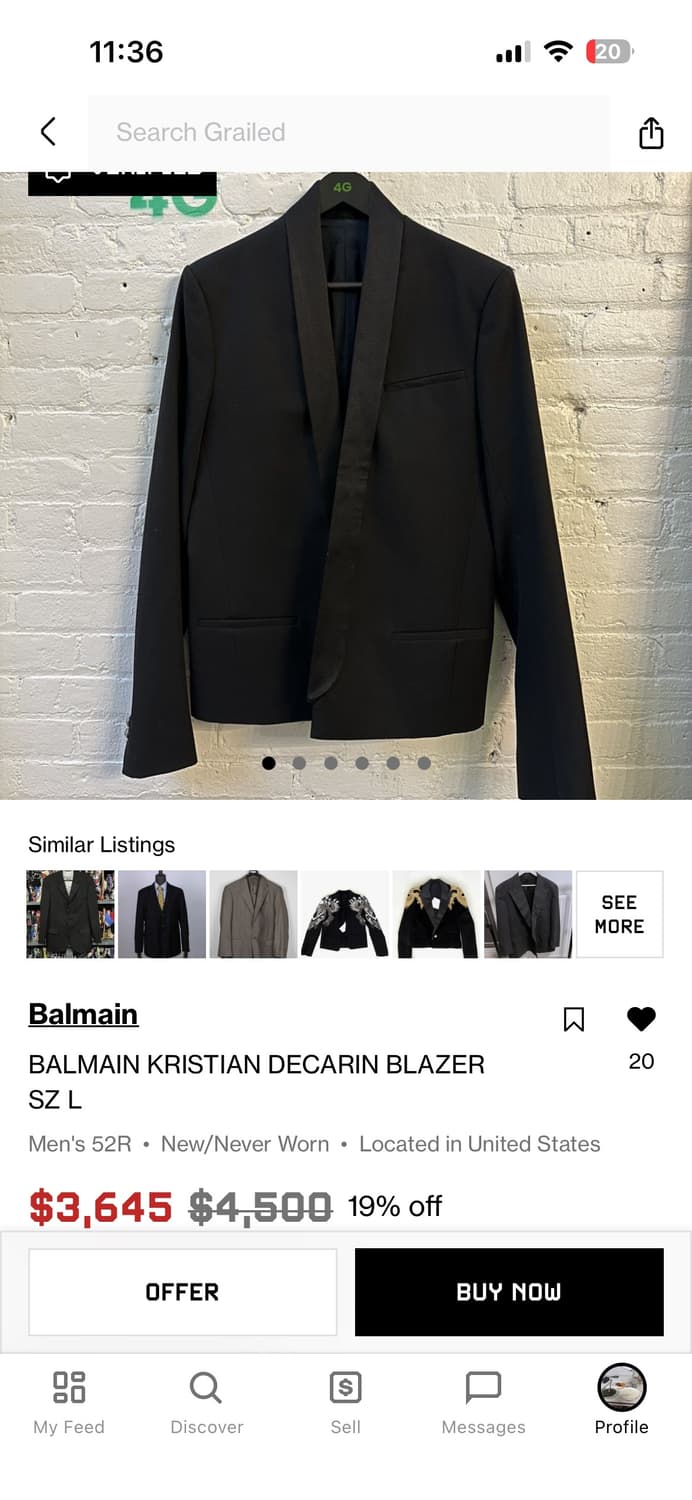 발망 데카르넹기 숄카라 블레이저 상품이미지6