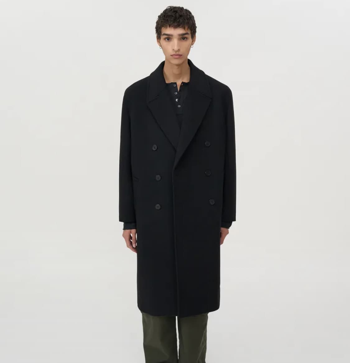 인사일런스 캐시미어 더블 롱 코트 상품이미지1