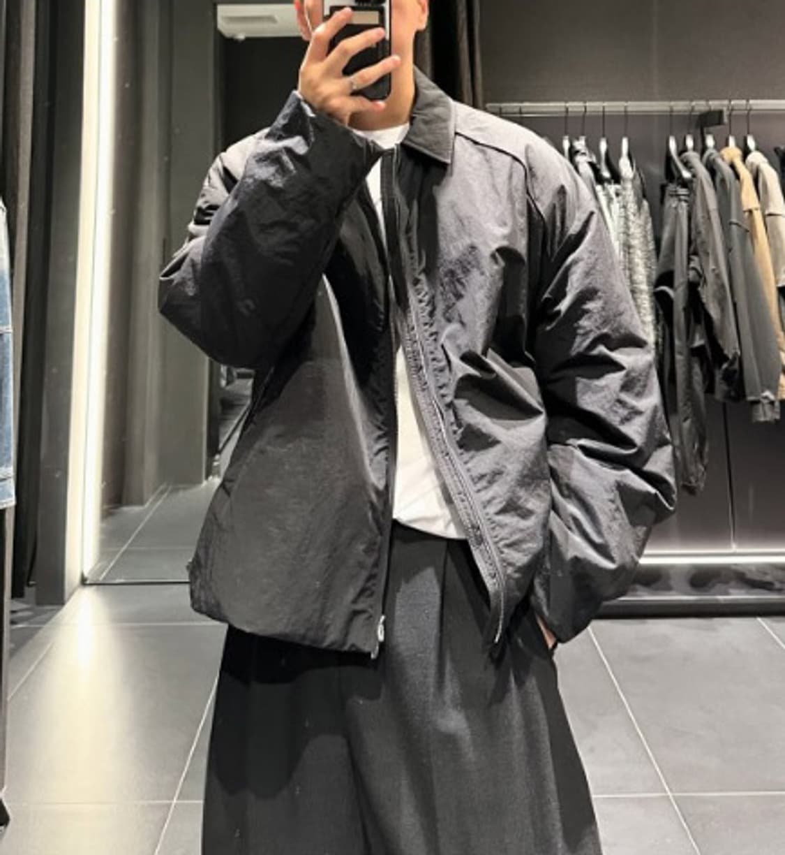 [52] 준지 24fw 나일론 패디드 셔츠 상품이미지1