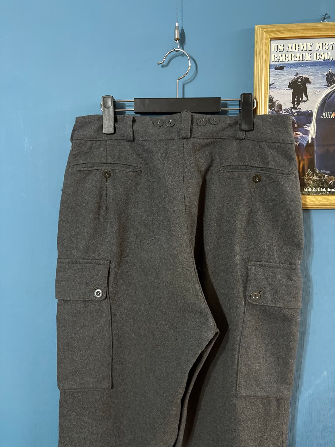 50’s Swedish army Gray Wool Cargo Pant. 상품이미지9