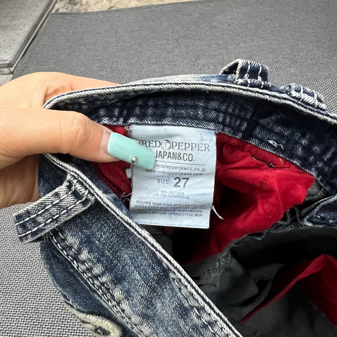 레드페퍼 윙 데님부츠 상품이미지5