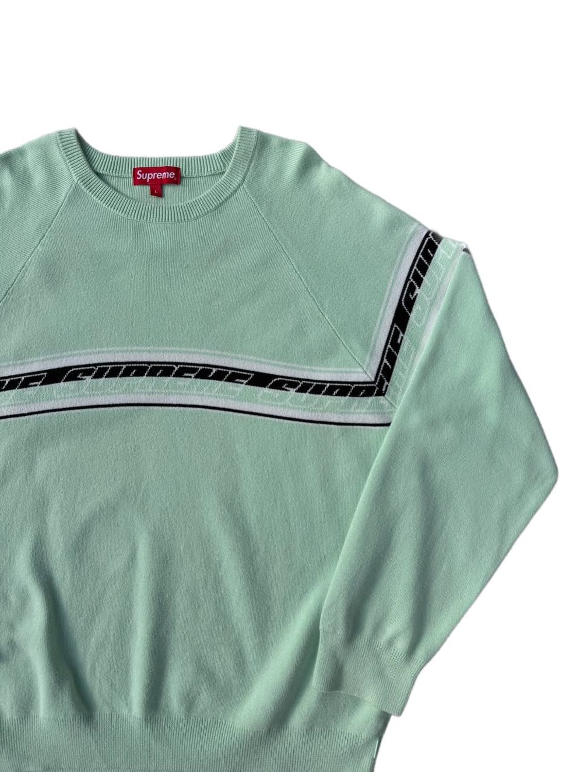 2018 F/W Supreme striped raglan sweater 상품이미지3